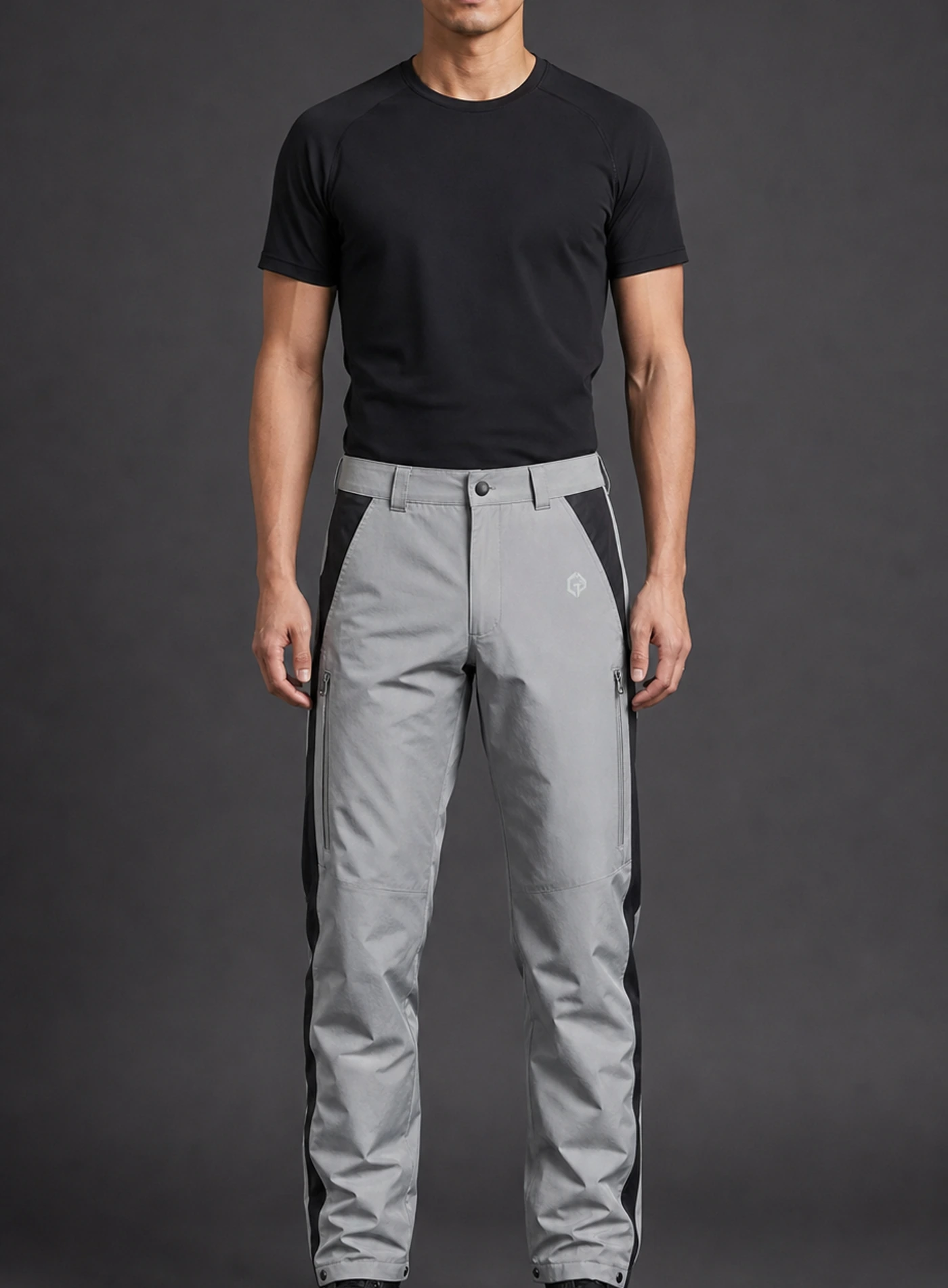Halo Reflective Trouser front view on model