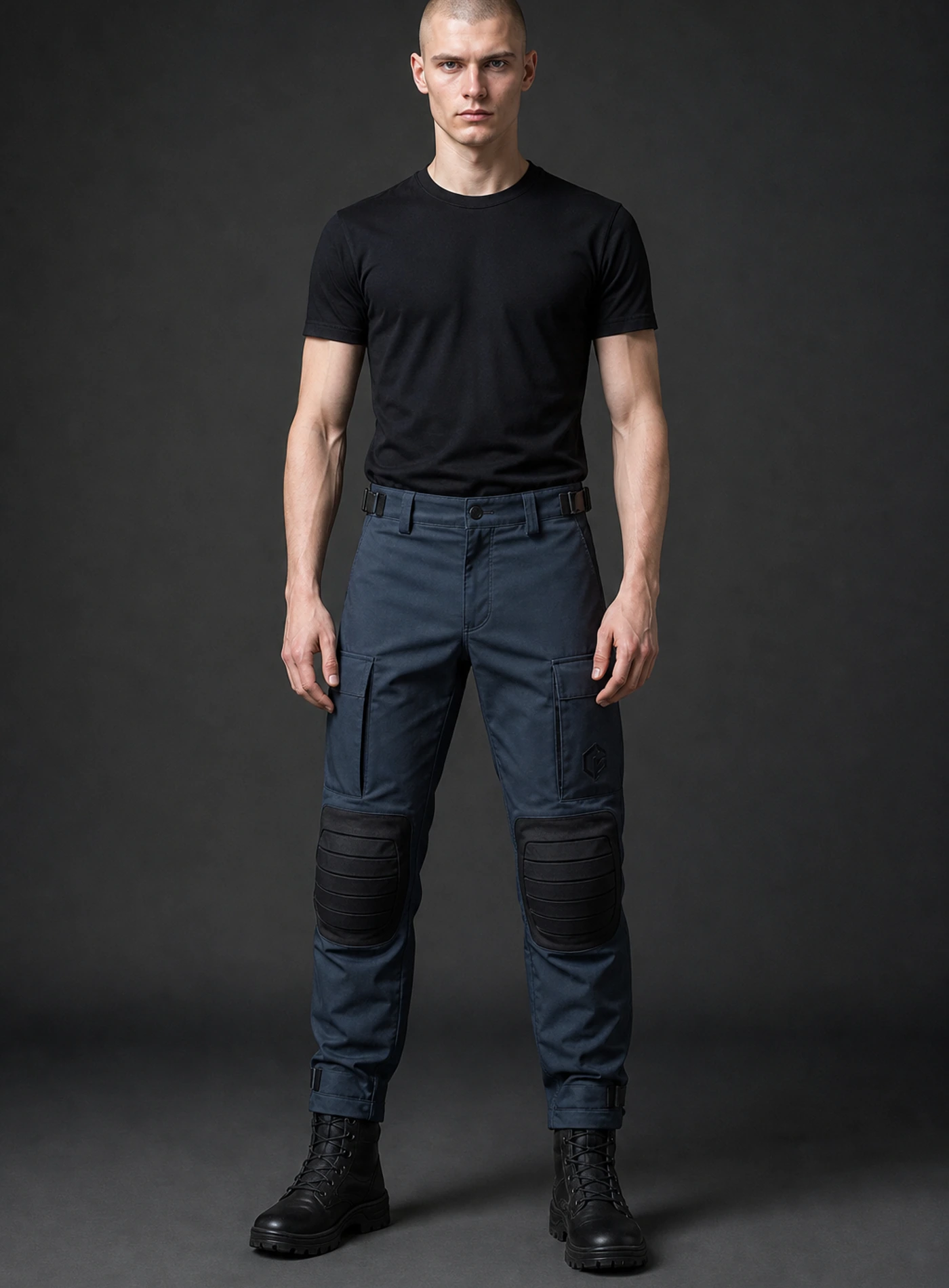 Strata Knee-Panel Cargo front view on model