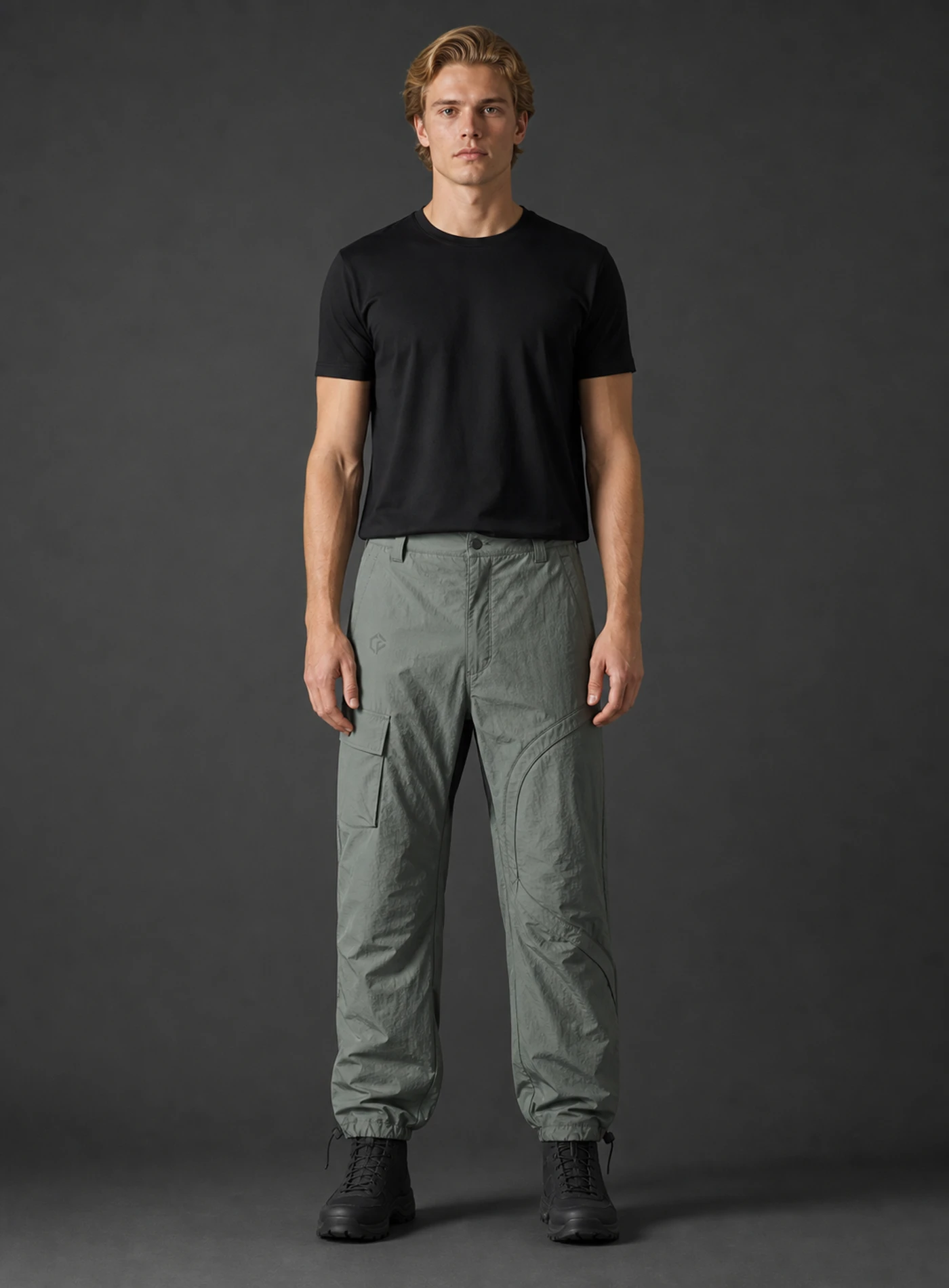 Glacier Coil Utility Trouser front view in arctic sage