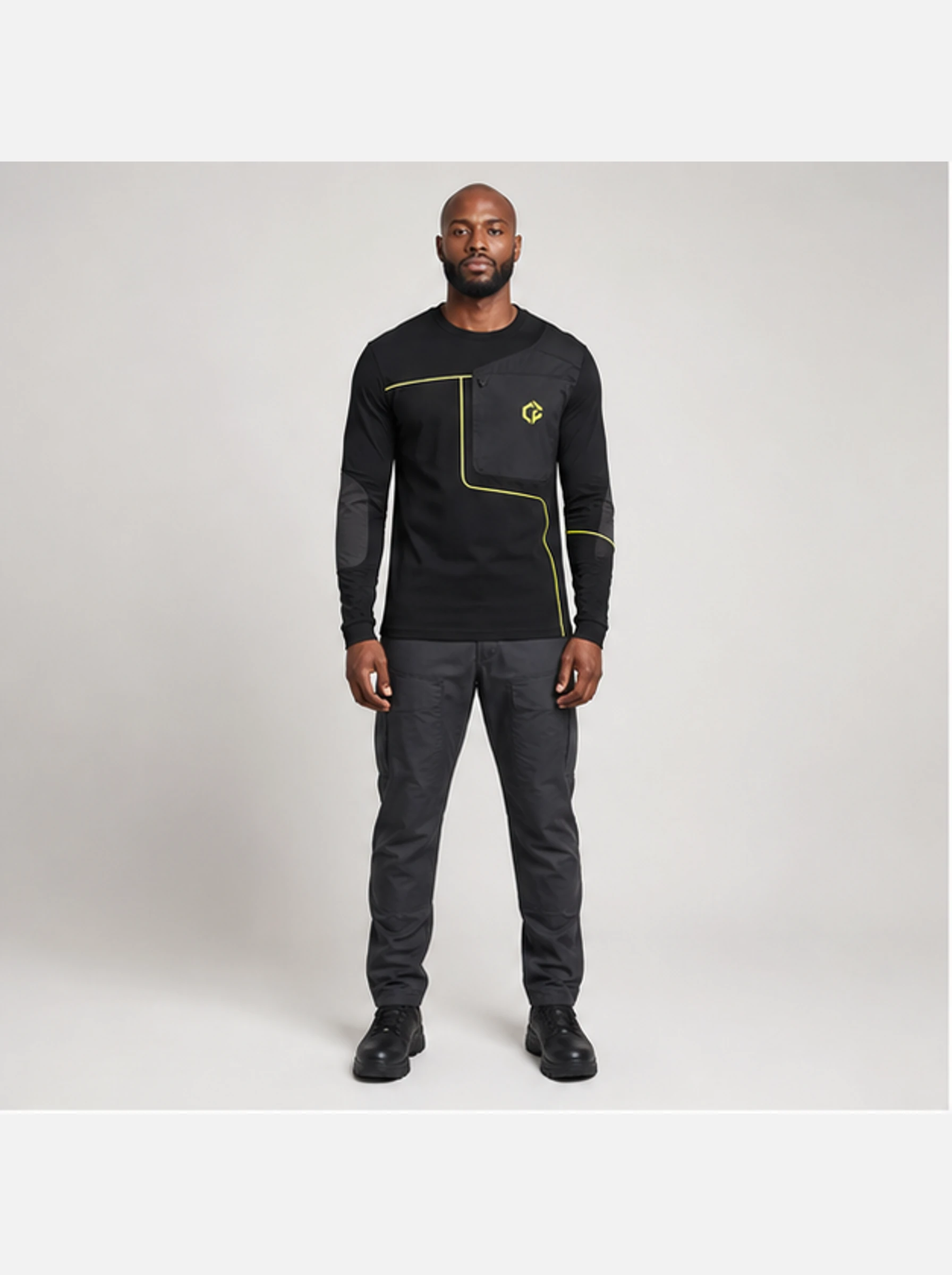 Frame Articulated Longsleeve front view - Clothixpack technical shirt