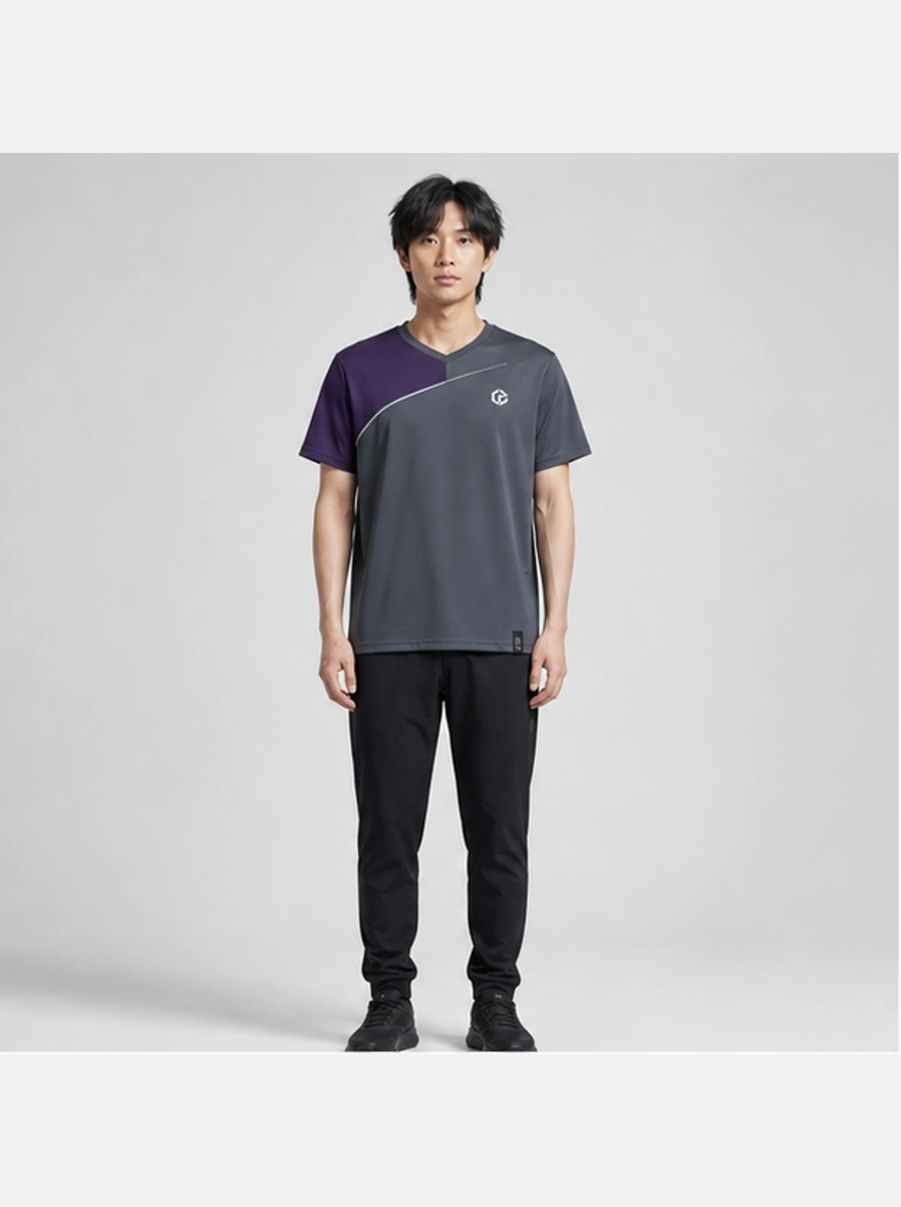 Flux Panel Tee front view - Clothixpack technical shirt