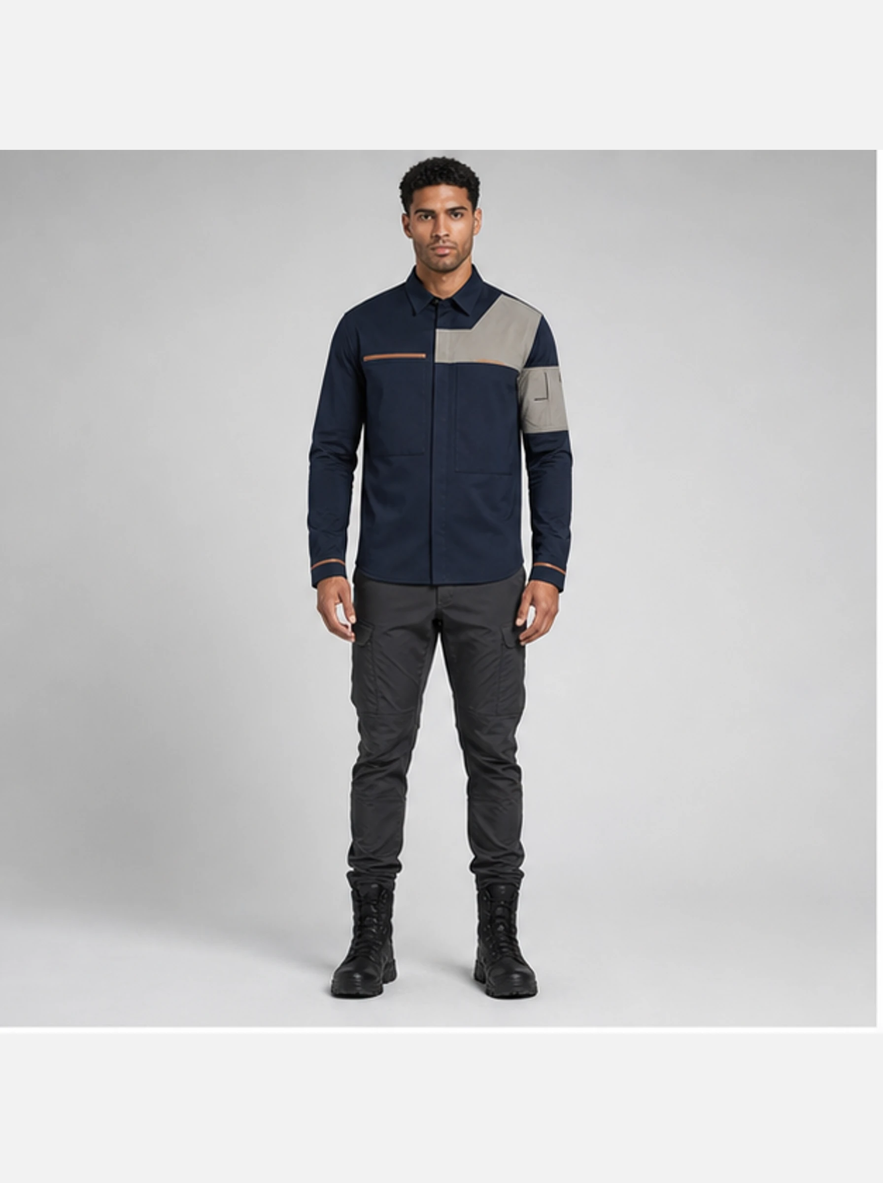Harbour Technical Shirt front view - Clothixpack technical shirt