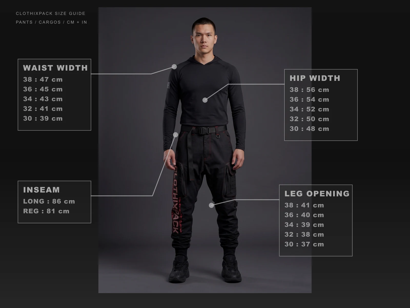 How to measure for a Clothixpack pants